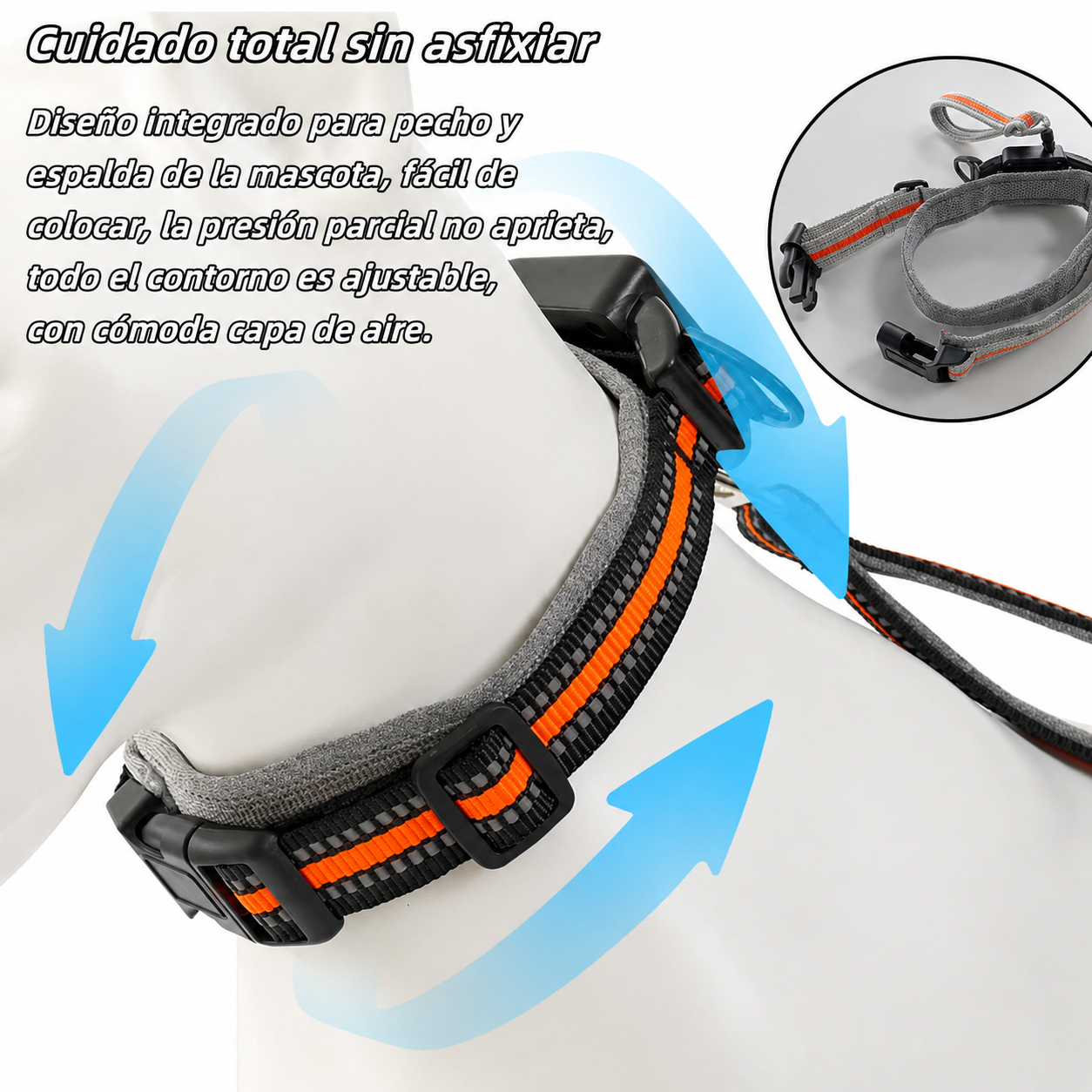 Collar con Correa Incorporada Retráctil – Mod. 1